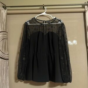 Torrid Blouse with sheer sleeves